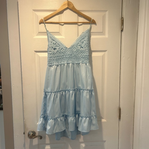 Baby Blue Summer Dress - Picture 3 of 5